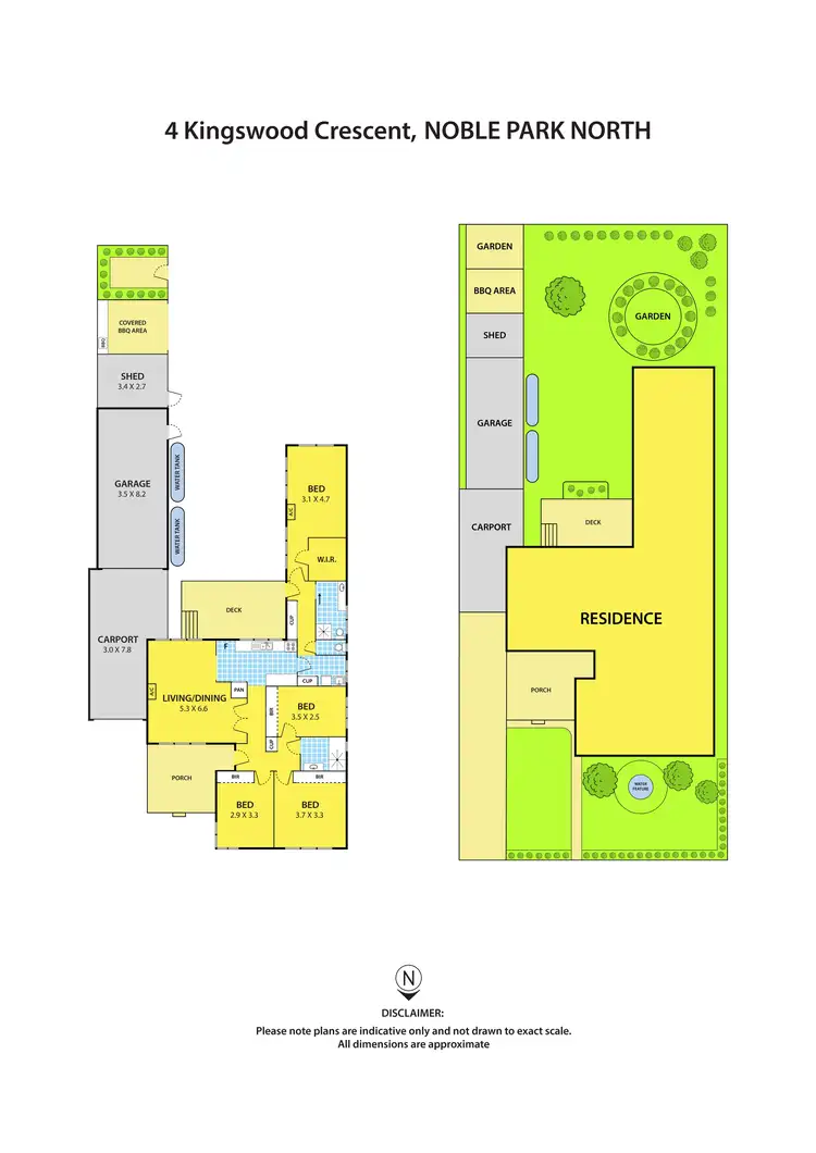 Floorplan of Homely house listing, 4 Kingswood Crescent, Noble Park North VIC 3174