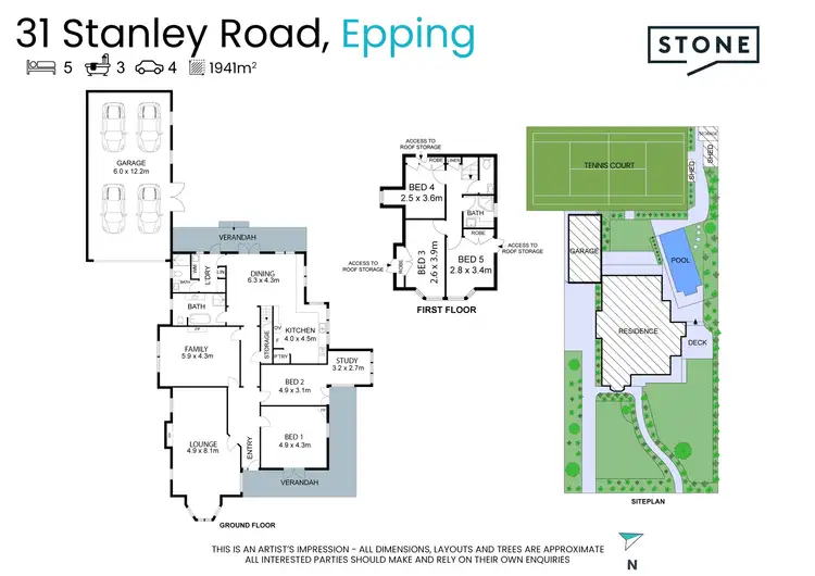 Floorplan of Homely house listing, 31 Stanley Road, Epping NSW 2121