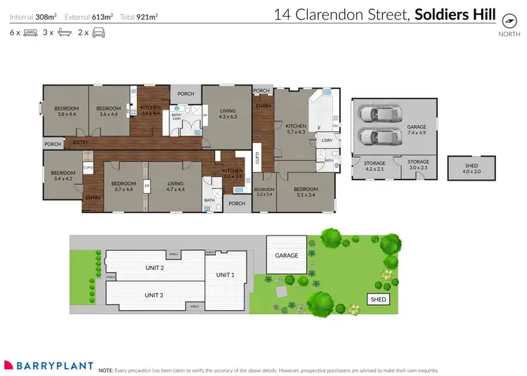Floorplan of Homely house listing, 14 Clarendon Street, Soldiers Hill VIC 3350