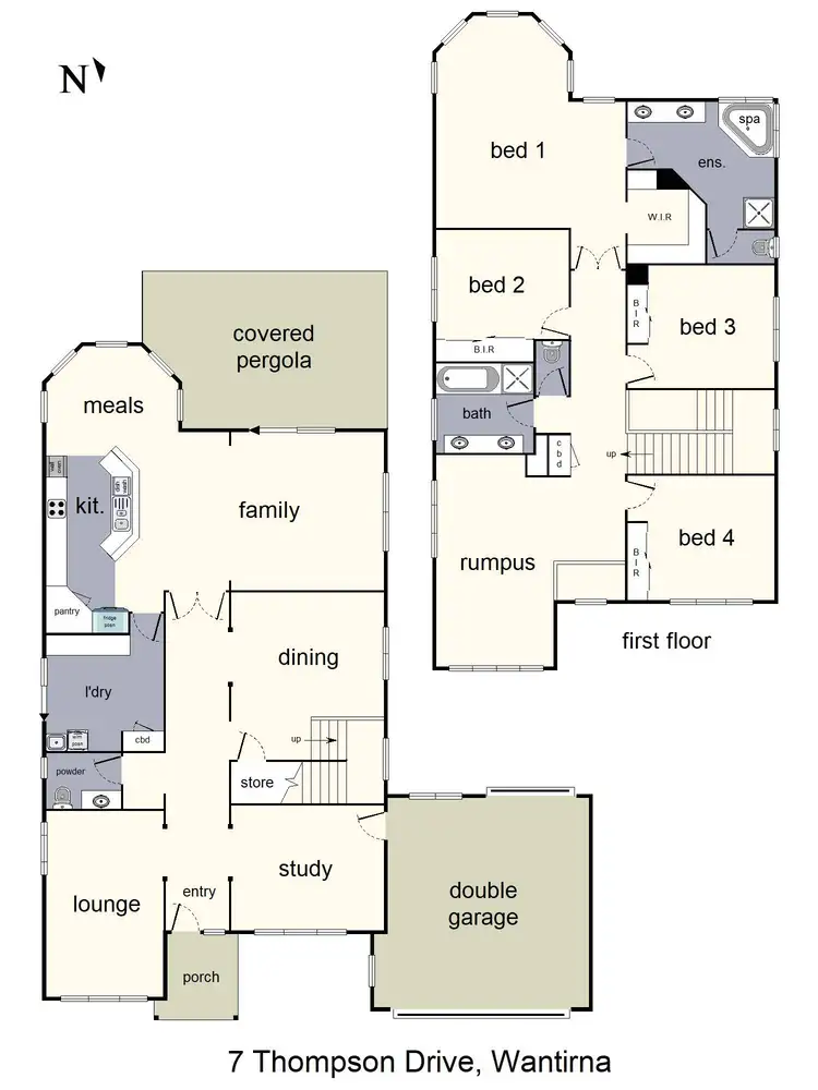 Floorplan of Homely house listing, 7 Thompson Drive, Wantirna VIC 3152