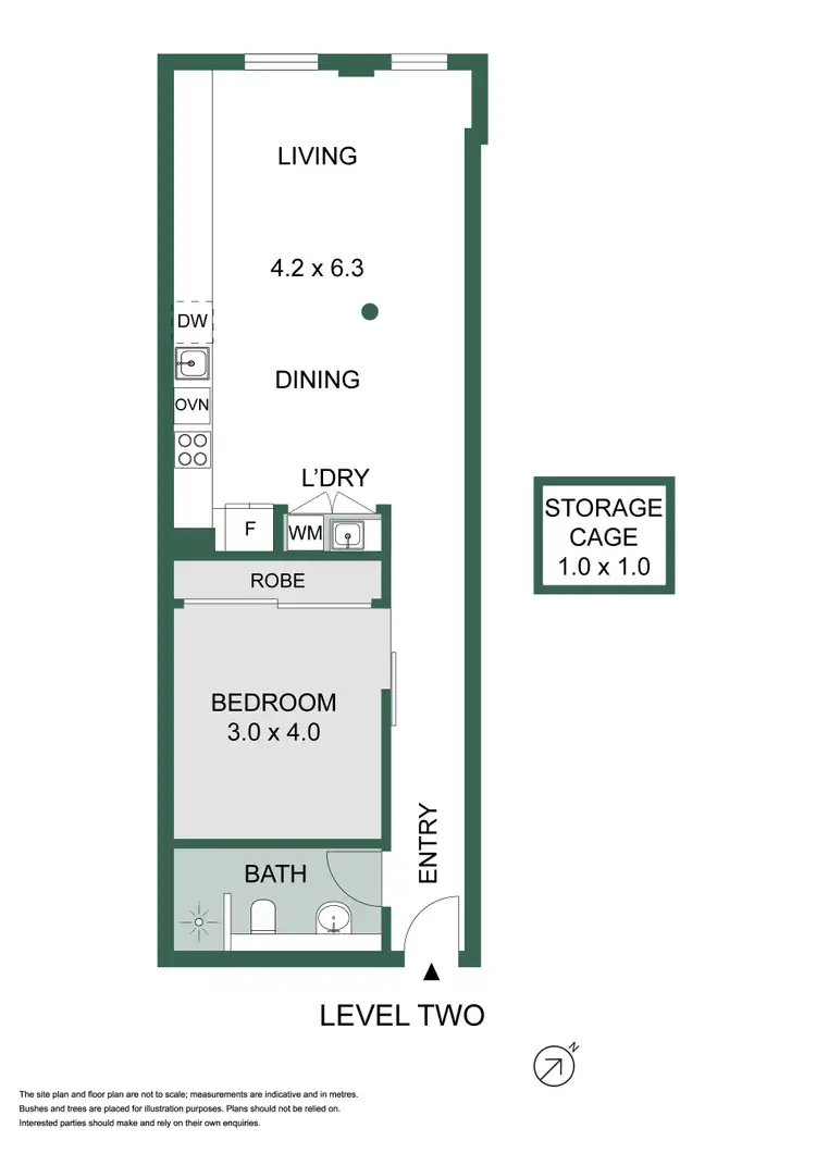 Floorplan of Homely apartment listing, 212/1A Great Buckingham Street, Redfern NSW 2016