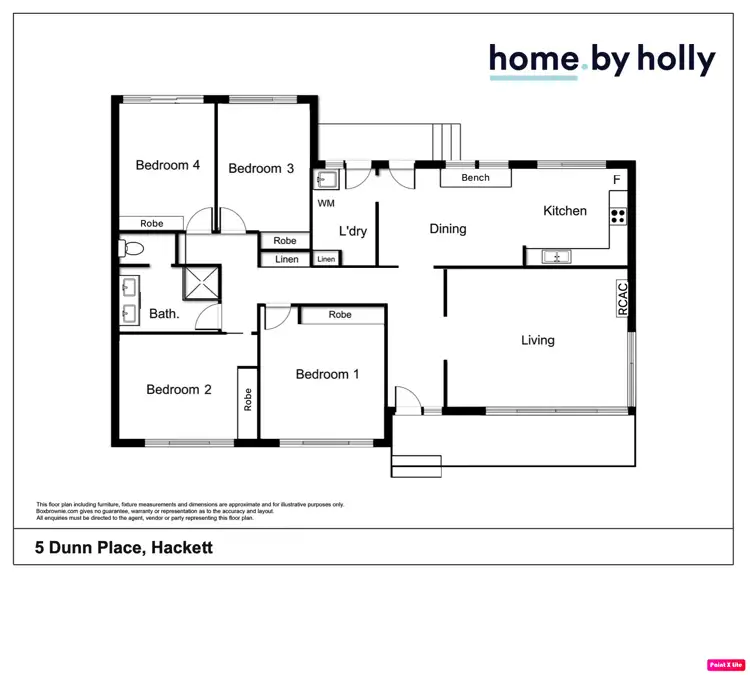 Floorplan of Homely house listing, 5 Dunn Place, Hackett ACT 2602