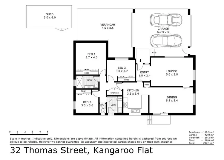 Floorplan of Homely house listing, 32 Thomas Street, Kangaroo Flat VIC 3555