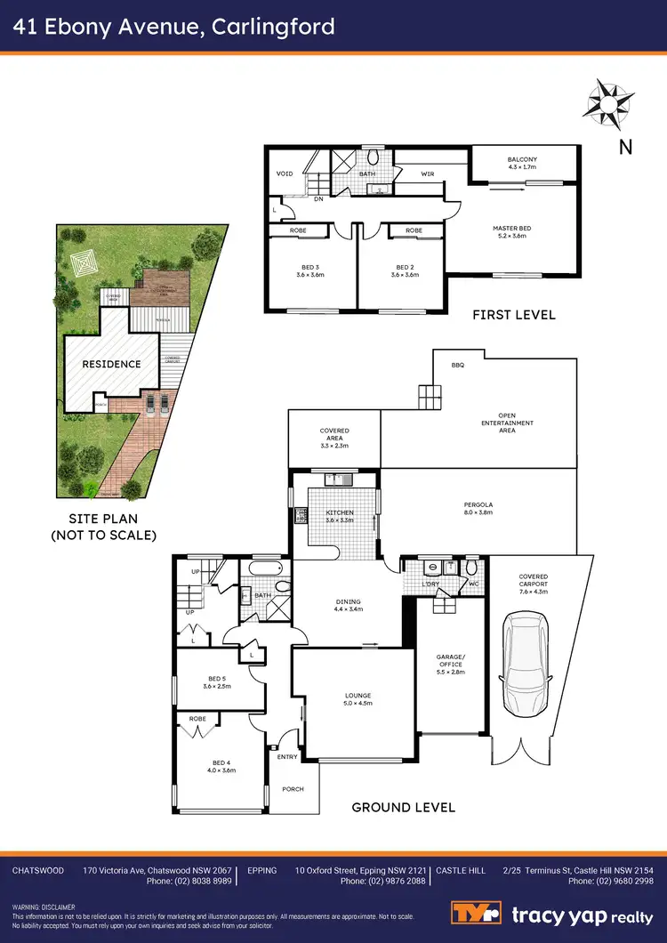 Floorplan of Homely house listing, 41 Ebony Avenue, Carlingford NSW 2118