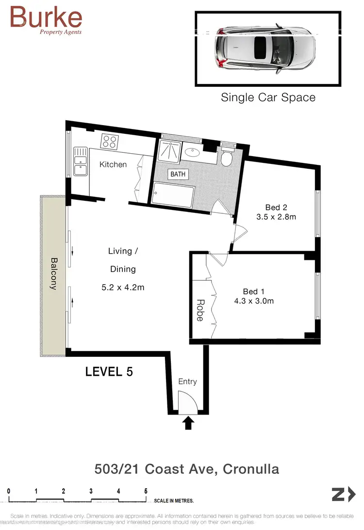 Floorplan of Homely apartment listing, 503/21 Coast Avenue, Cronulla NSW 2230