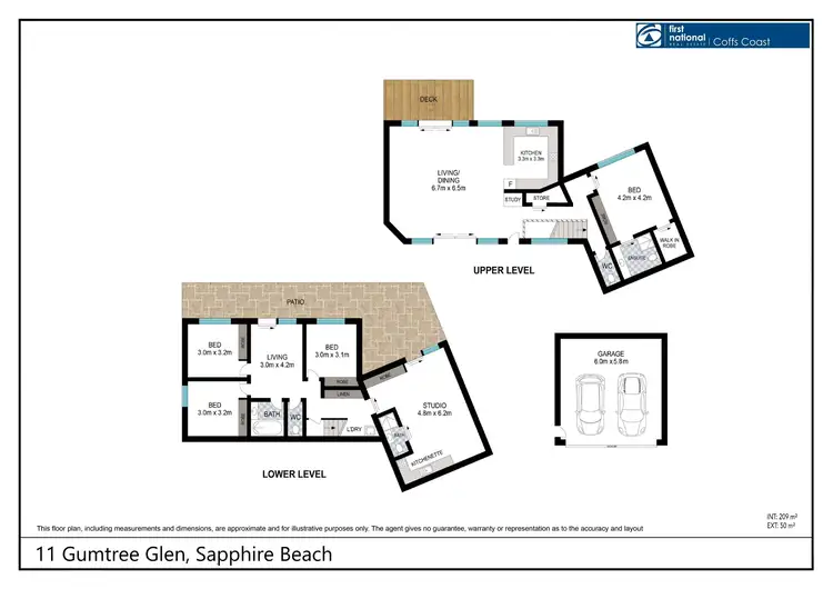 Floorplan of Homely house listing, 11 Gumtree Glen, Sapphire Beach NSW 2450