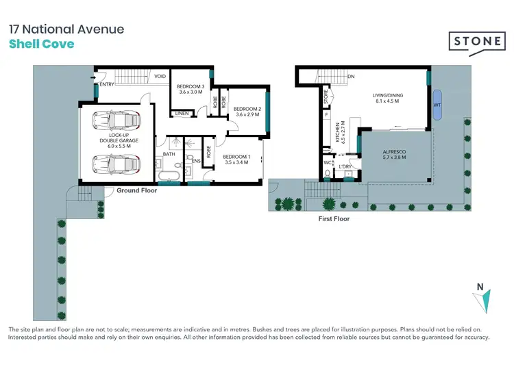 Floorplan of Homely semi-detached listing, 17 National Avenue, Shell Cove NSW 2529