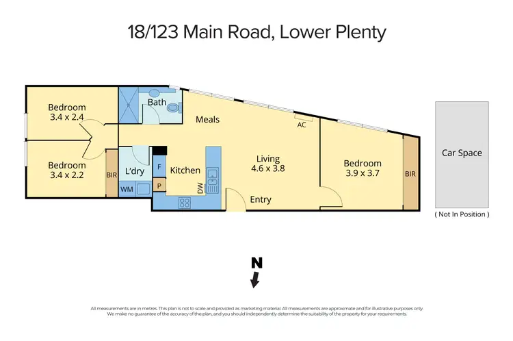 Floorplan of Homely unit listing, 18/123 Main Road, Lower Plenty VIC 3093