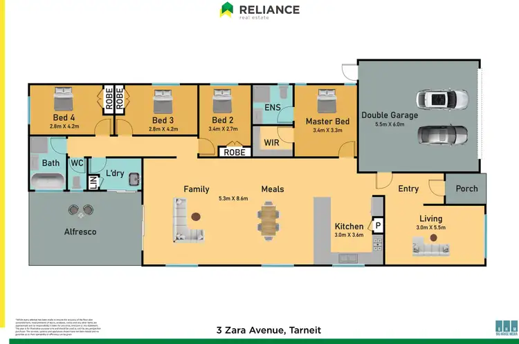 Floorplan of Homely house listing, 3 Zara Avenue, Tarneit VIC 3029
