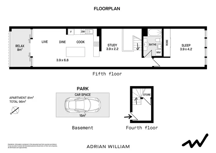 Floorplan of Homely apartment listing, 409/1-3 Larkin Street, Camperdown NSW 2050