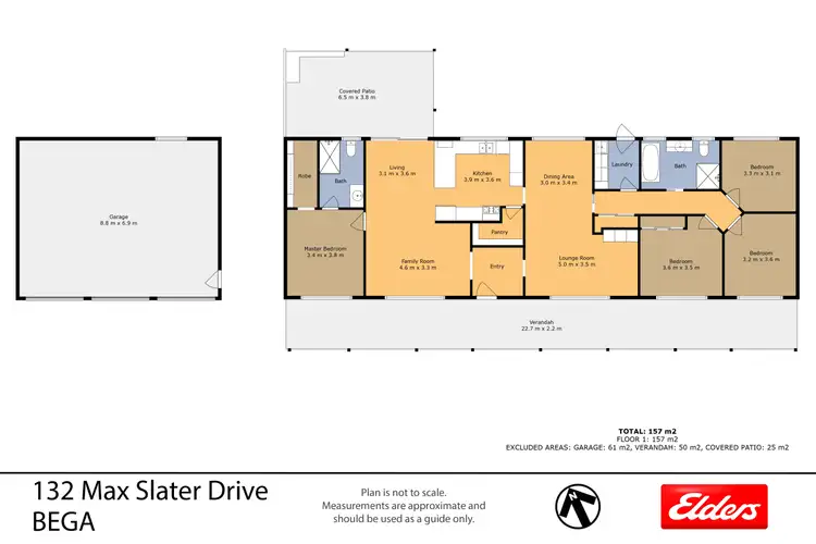 Floorplan of Homely house listing, 132 Max Slater Drive, Bega NSW 2550