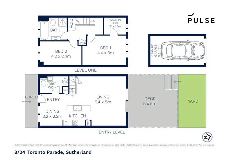 Floorplan of Homely townhouse listing, 8/24 Toronto Parade, Sutherland NSW 2232