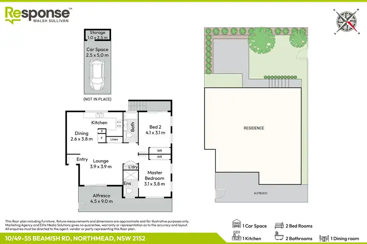 Floorplan of Homely unit listing, 10/49-55 Beamish Road, Northmead NSW 2152