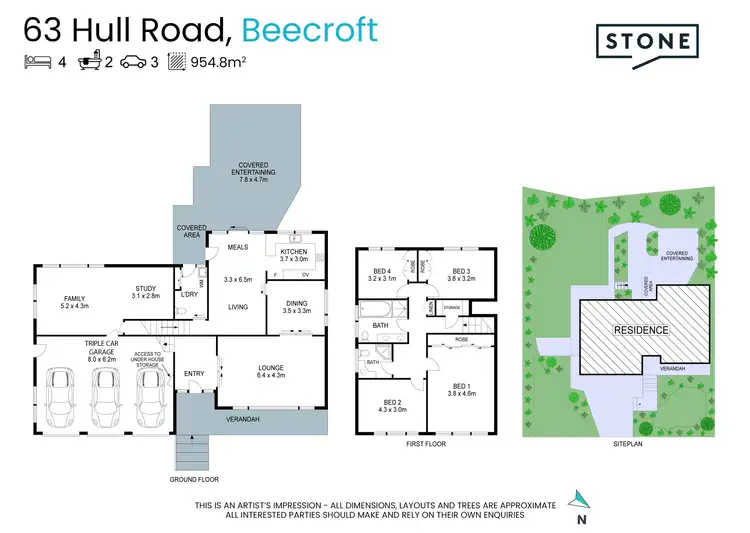 Floorplan of Homely house listing, 63 Hull Road, Beecroft NSW 2119