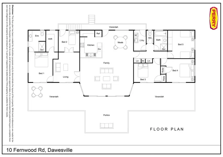 Floorplan of Homely house listing, 10 Fernwood Road, Dawesville WA 6211