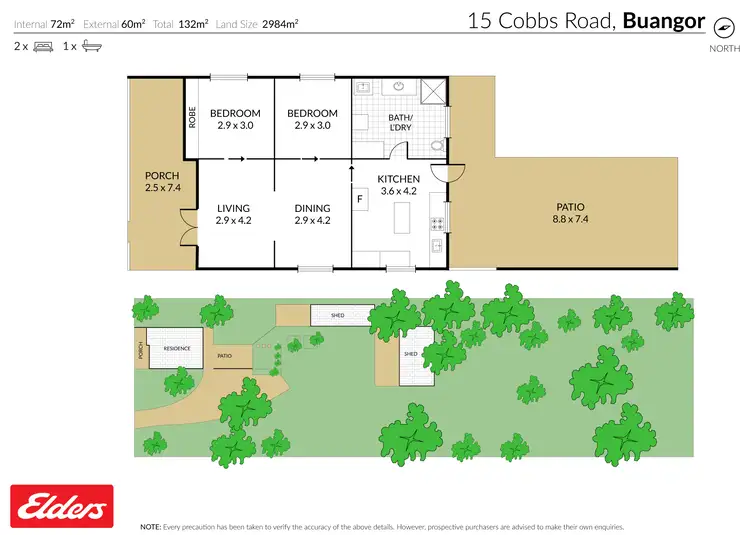 Floorplan of Homely house listing, 15 Cobbs Road, Buangor VIC 3375