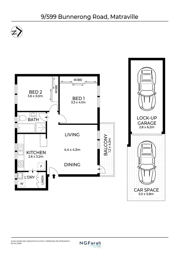 Floorplan of Homely apartment listing, 9/599 Bunnerong Road, Matraville NSW 2036
