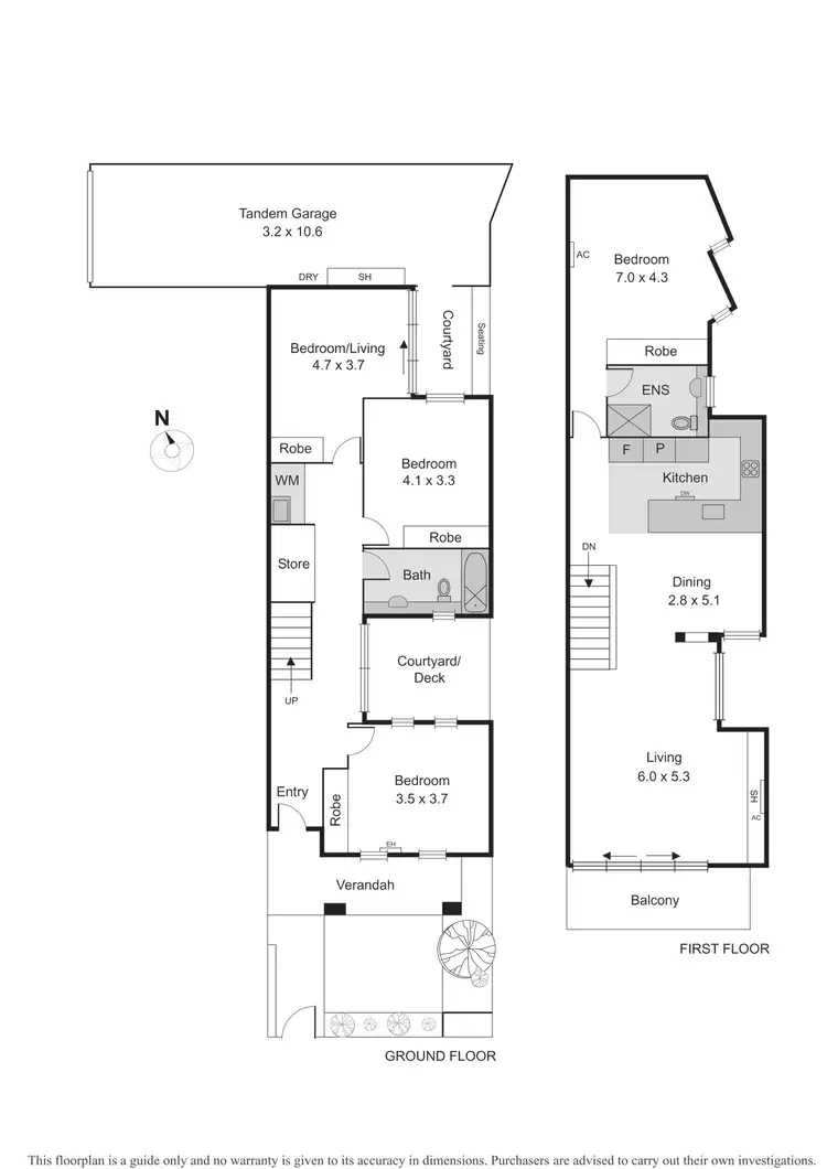 Floorplan of Homely townhouse listing, 4/135-137 Ormond Esplanade, Elwood VIC 3184