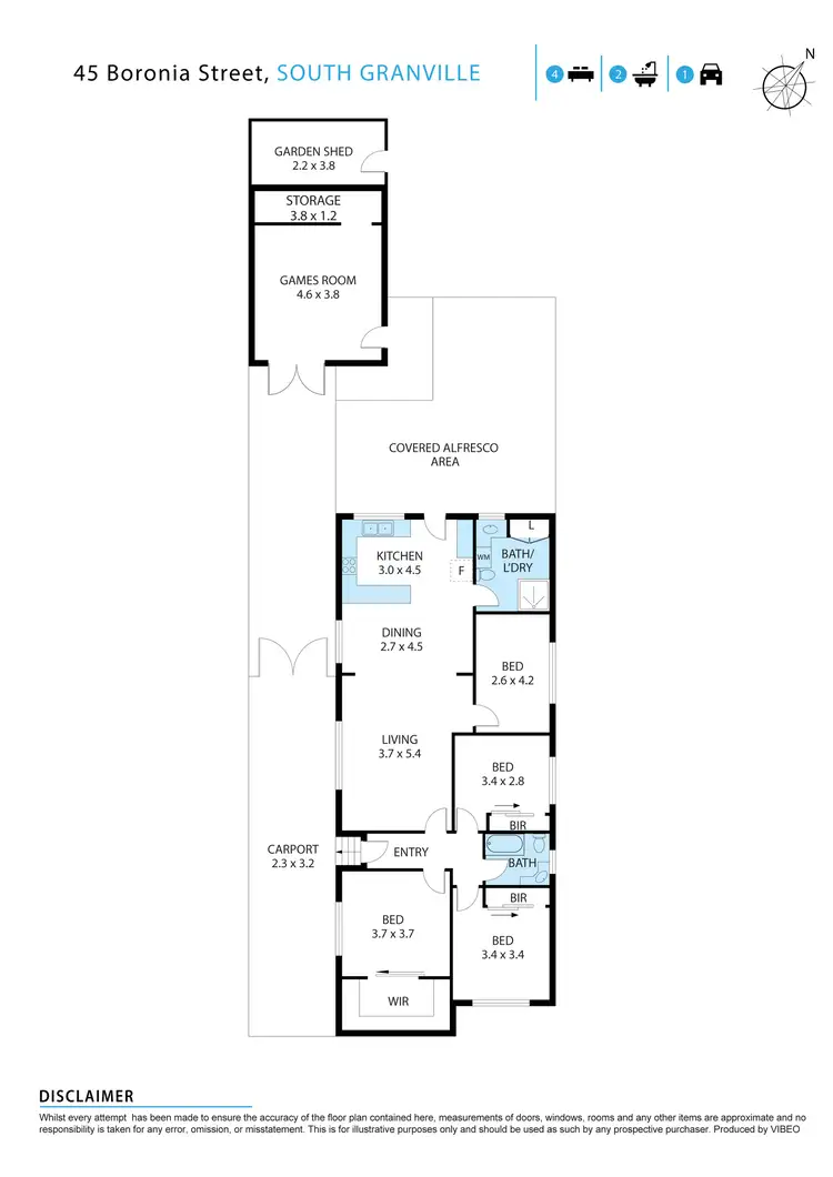 Floorplan of Homely house listing, 45 Boronia Street, Granville NSW 2142