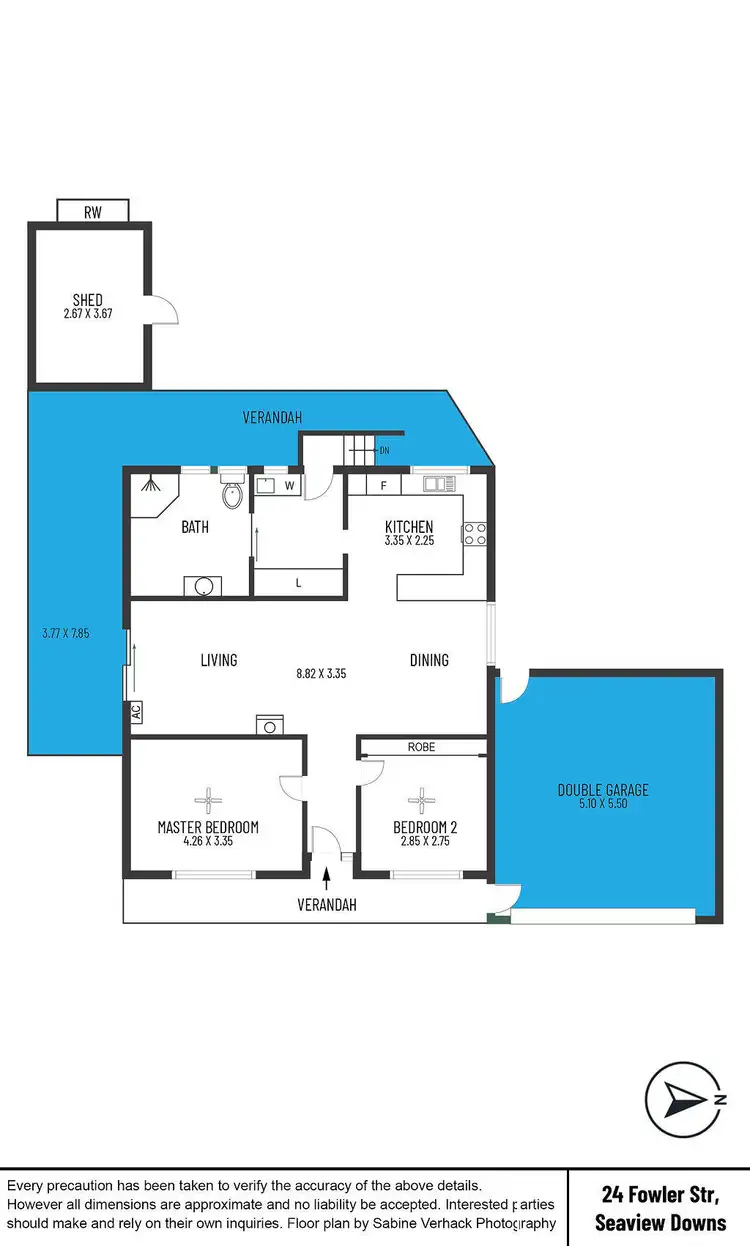 Floorplan of Homely house listing, 24 Fowler Street, Seaview Downs SA 5049