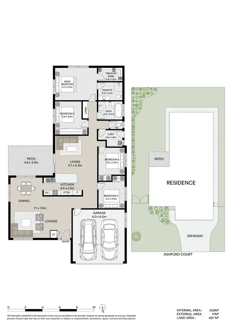 Floorplan of Homely house listing, 10 Ashford Court, Kirwan QLD 4817