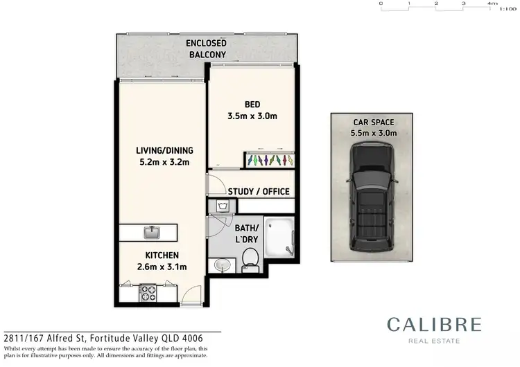 Floorplan of Homely apartment listing, 167 Alfred Street, Fortitude Valley QLD 4006