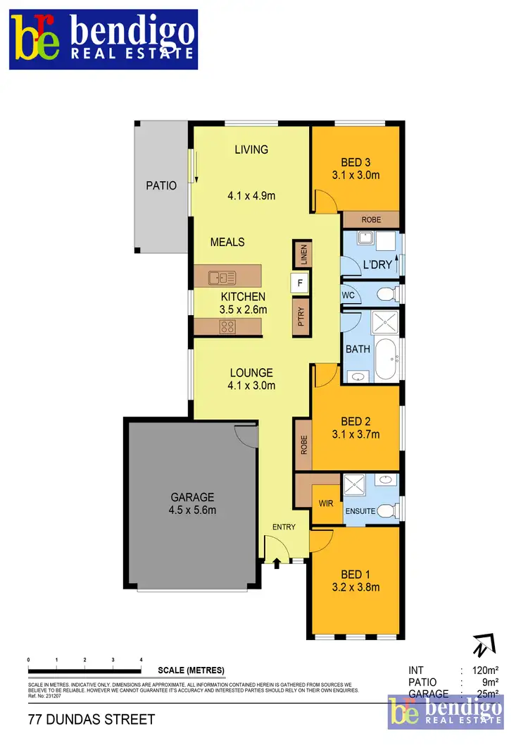 Floorplan of Homely house listing, 77 Dundas Street, White Hills VIC 3550