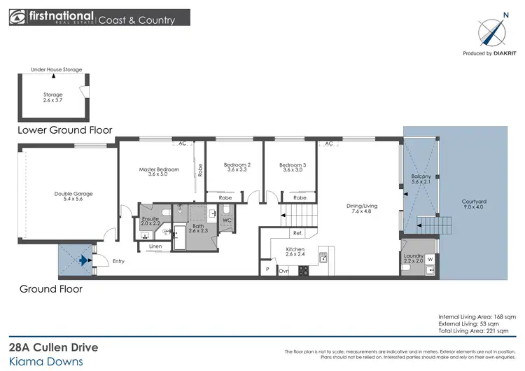 Floorplan of Homely townhouse listing, 28A Cullen Drive, Kiama Downs NSW 2533