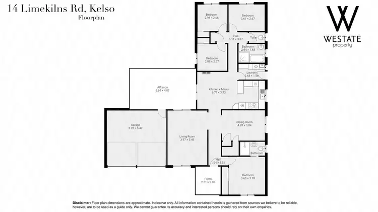 Floorplan of Homely house listing, 14 Limekilns Road, Kelso NSW 2795