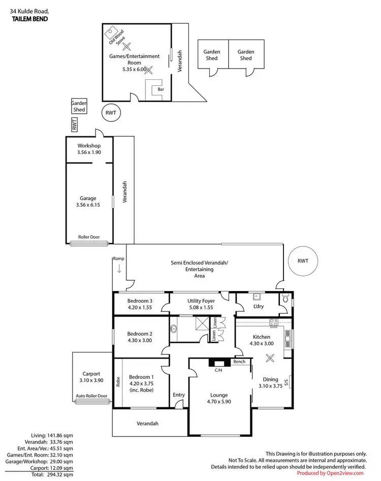 Floorplan of Homely house listing, 34 Kulde Road, Tailem Bend SA 5260