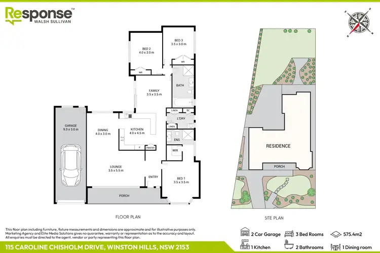 Floorplan of Homely house listing, 115 Caroline Chisholm Drive, Winston Hills NSW 2153