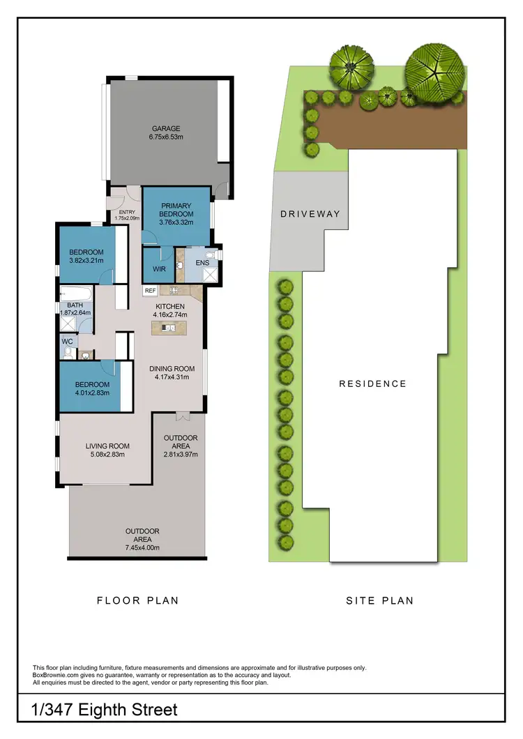 Floorplan of Homely unit listing, 1/347 Eighth Street, Mildura VIC 3500