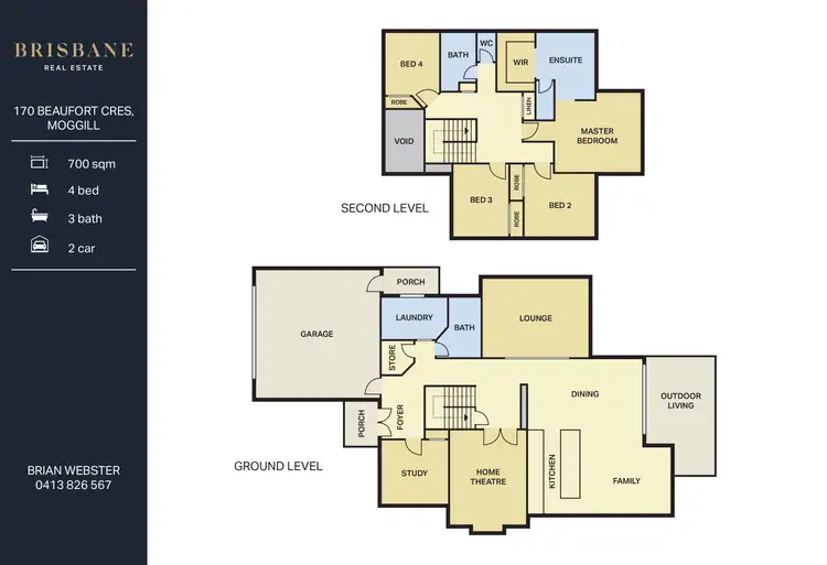 Floorplan of Homely house listing, 170 Beaufort Crescent, Moggill QLD 4070
