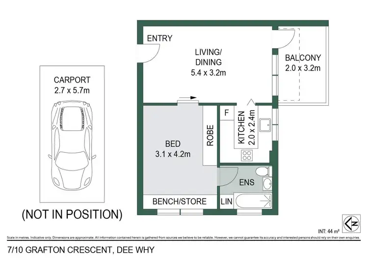 Floorplan of Homely apartment listing, 7/10 Grafton Crescent, Dee Why NSW 2099