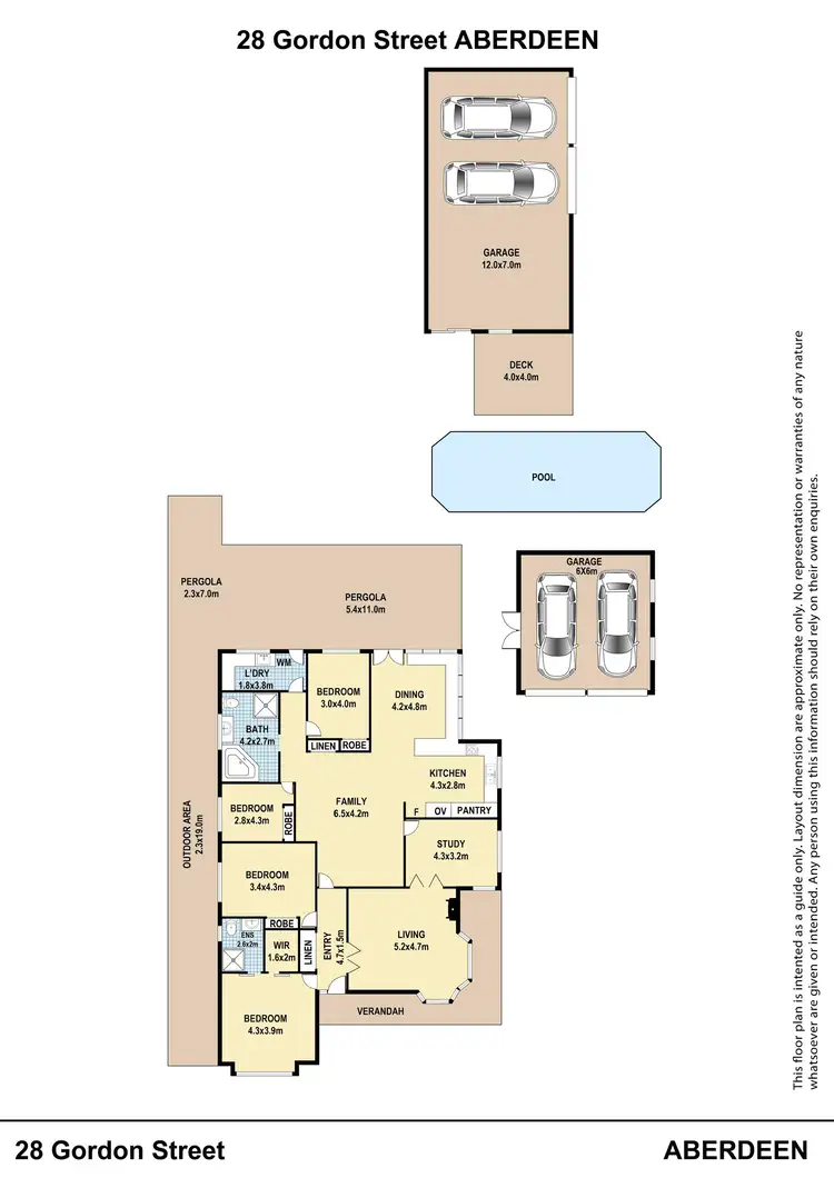 Floorplan of Homely house listing, 28 Gordon Street, Aberdeen NSW 2336