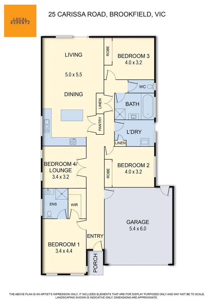 Floorplan of Homely house listing, 25 Carissa Road, Brookfield VIC 3338