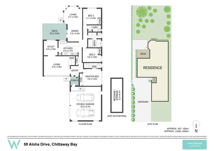 Floorplan of Homely house listing, 59 Aloha Drive, Chittaway Bay NSW 2261