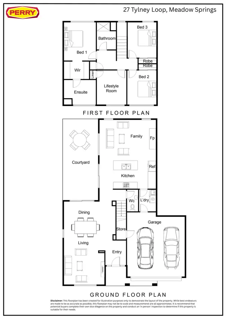 Floorplan of Homely house listing, 27 Tylney Loop, Meadow Springs WA 6210
