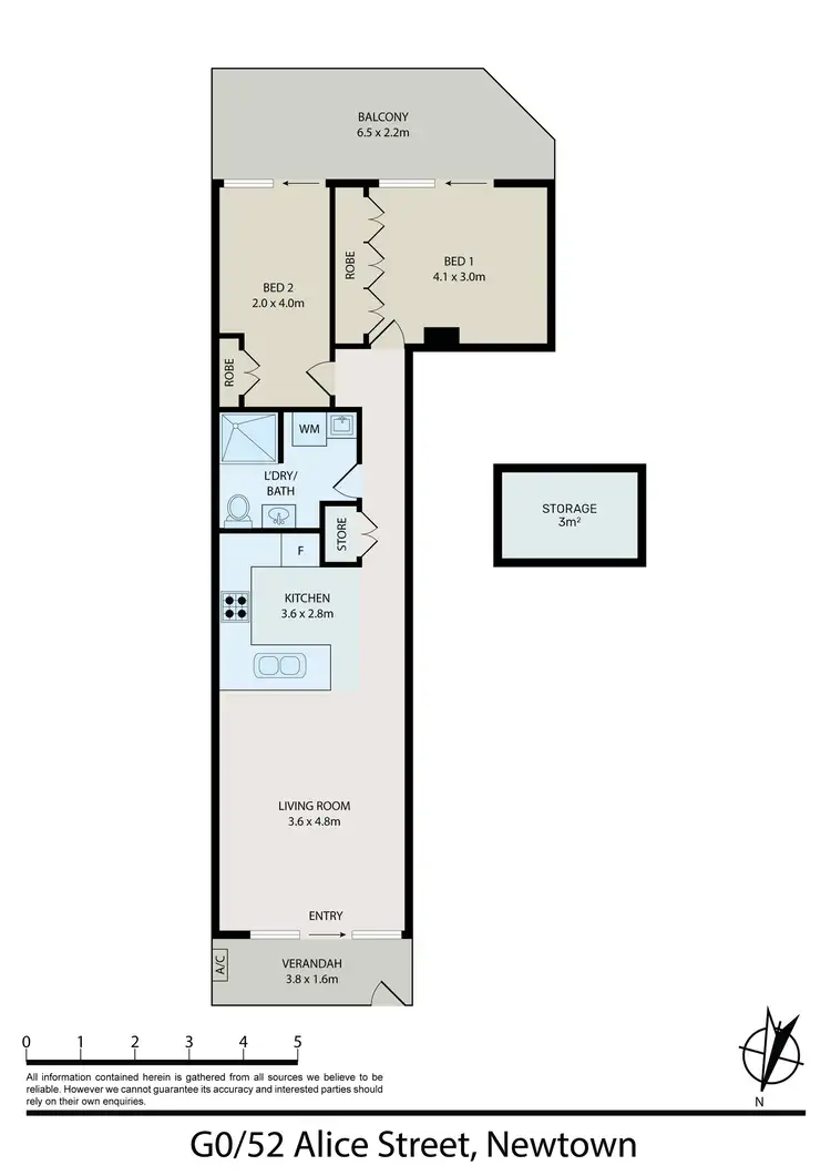 Floorplan of Homely apartment listing, G10/52 Alice Street, Newtown NSW 2042