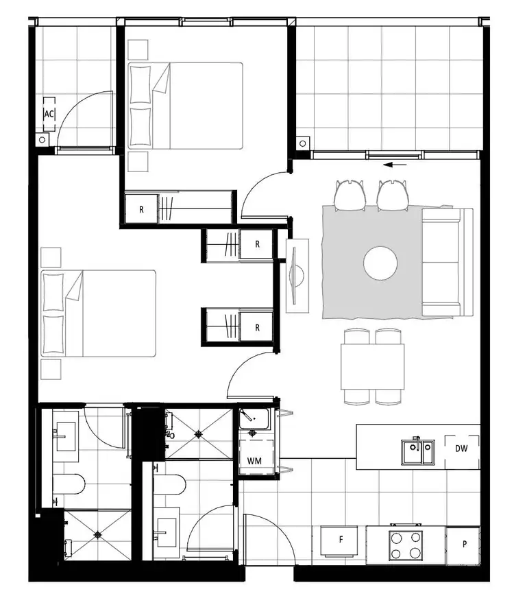 Floorplan of Homely apartment listing, 907/1 Grazier Lane, Belconnen ACT 2617