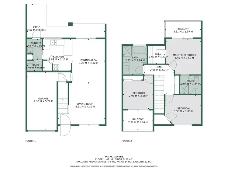 Floorplan of Homely townhouse listing, 35/295 Handford Road, Taigum QLD 4018