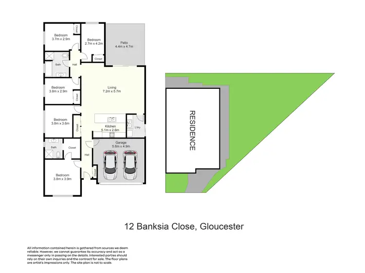 Floorplan of Homely house listing, 12 Banksia Close, Gloucester NSW 2422