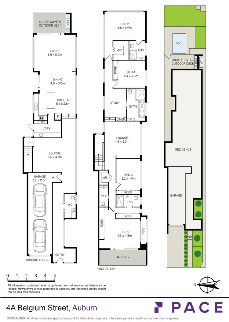 Floorplan of Homely semi-detached listing, 4a Belgium Street, Auburn NSW 2144