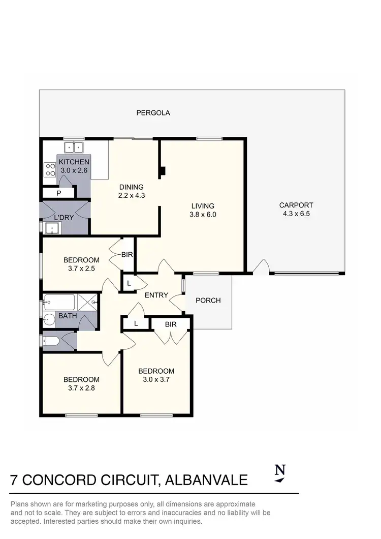 Floorplan of Homely house listing, 7 Concord Circuit, Albanvale VIC 3021