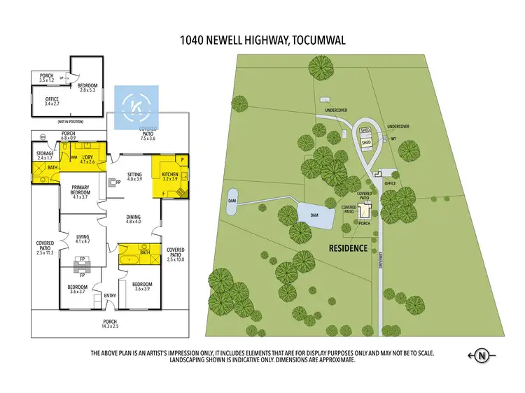 Floorplan of Homely rural property listing, 1040 Newell Highway, Tocumwal NSW 2714