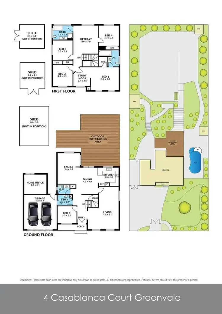 Floorplan of Homely house listing, 4 Casablanca Court, Greenvale VIC 3059