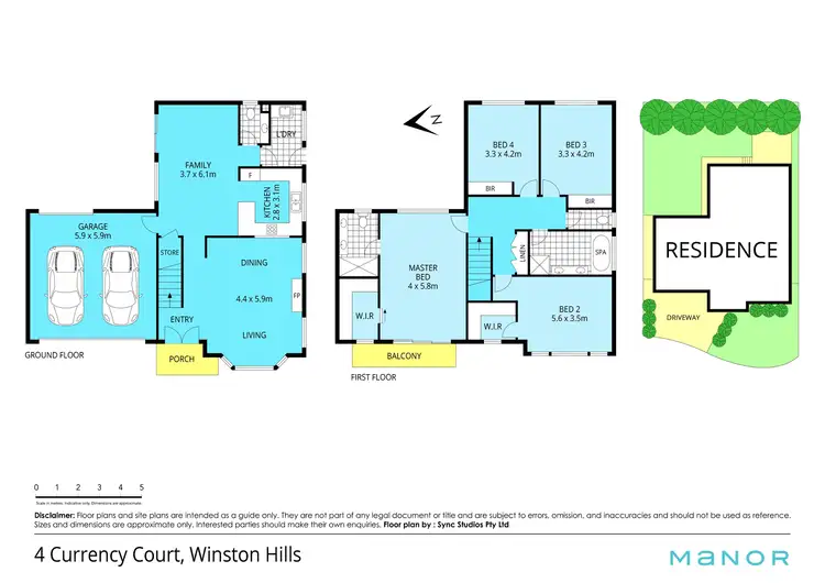 Floorplan of Homely house listing, 4 Currency Court, Winston Hills NSW 2153