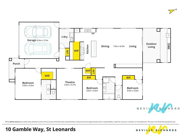 Floorplan of Homely house listing, 10 Gamble Way, St Leonards VIC 3223