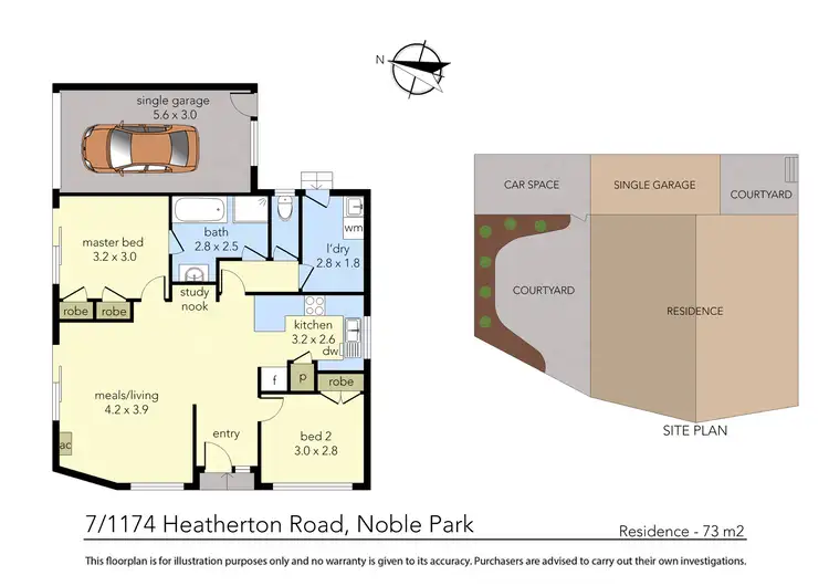 Floorplan of Homely unit listing, 7/1174 Heatherton Road, Noble Park VIC 3174