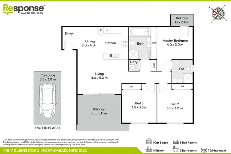 Floorplan of Homely unit listing, 4/5-7 Kleins Road, Northmead NSW 2152